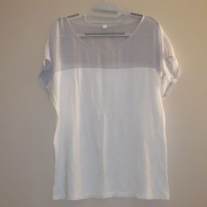 ❤Uniqlo Basic White and Gray Top